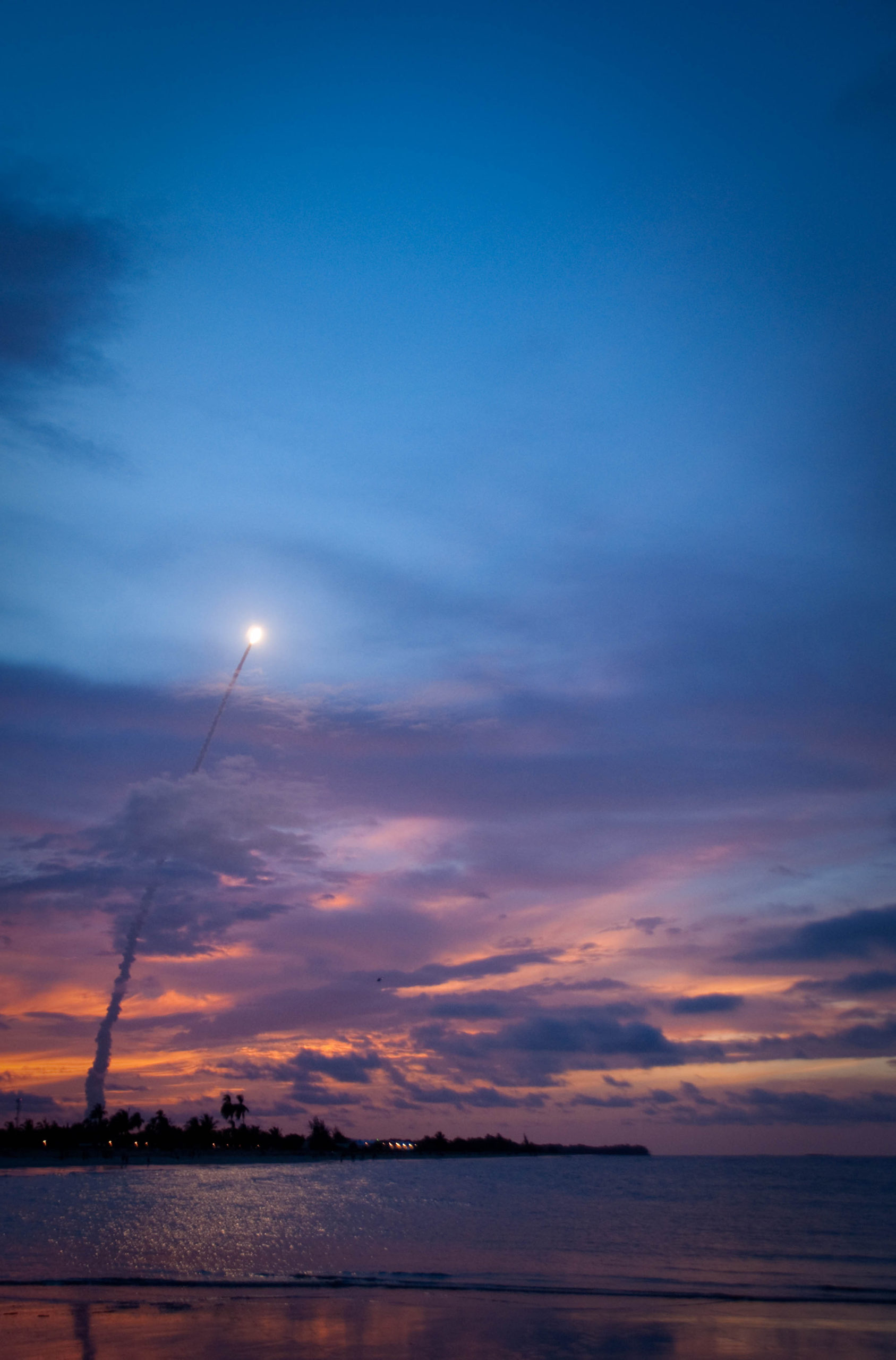 Takeoff of the Ariane rocket from its launch pad at the Guyanese space center in Kourou.
The rocket carries satellites. 06 june 13 - Kourou - French guiana